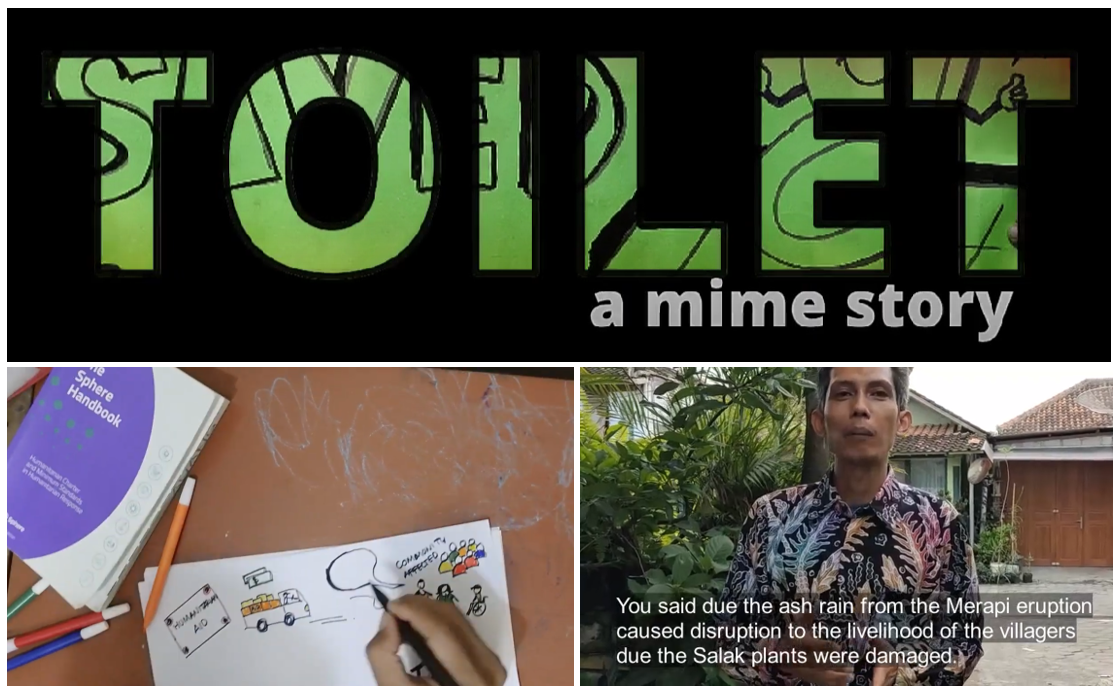 A collage of images from Mas Anang’s short MOOC videos