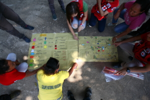 The Philippine Red Cross engages communities to better prepare for and cope with the impact of disasters and health hazards